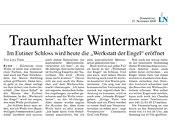 „Traumhafter Wintermarkt“, Lübecker Nachrichten November 2008